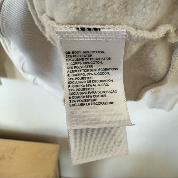 The North Face Men's Cream Hoodie Size L - Picture 10 of 12